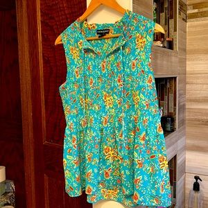 Large Cynthia Rowley Floral Flowy Shirt